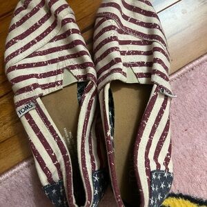 TOMS Patriotic Canvas Slip-Ons